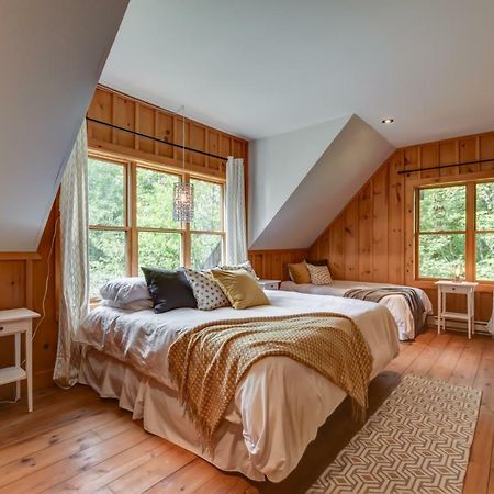 Chic Log Chalet With Hot Tub - Mont-Tremblant North Side By Reserver.Ca Lac-Superieur Exterior foto