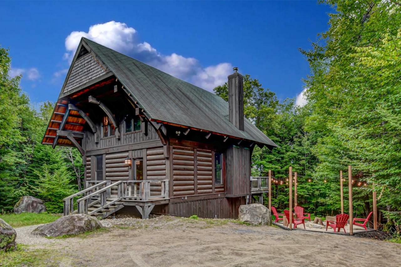 Chic Log Chalet With Hot Tub - Mont-Tremblant North Side By Reserver.Ca Lac-Superieur Exterior foto