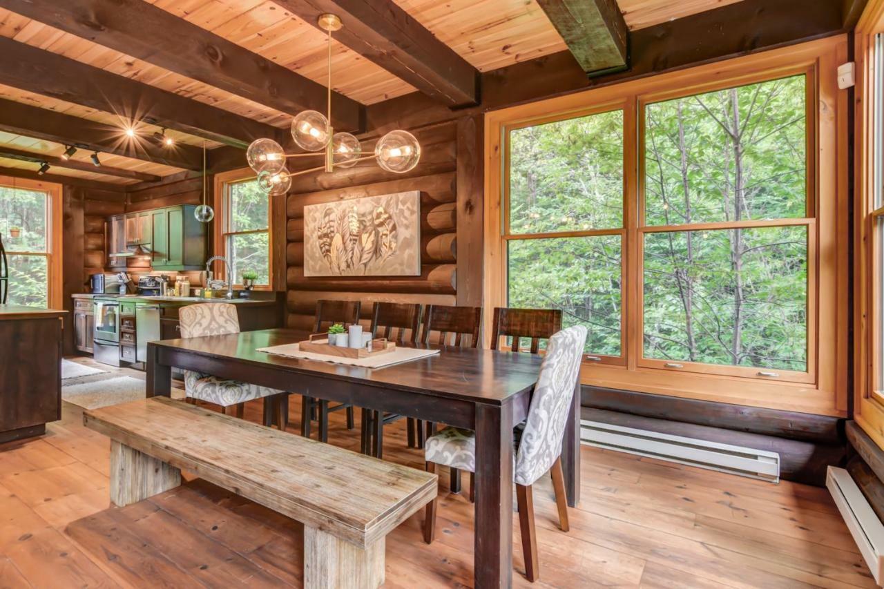 Chic Log Chalet With Hot Tub - Mont-Tremblant North Side By Reserver.Ca Lac-Superieur Exterior foto